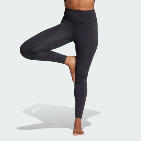 【ADIDAS】All Me 7/8 L 緊身長褲 女 黑色-IL7324