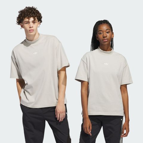 ADIDAS 愛迪達 MOCK  T-SHIRT 短袖上衣 中 灰色-IR6381