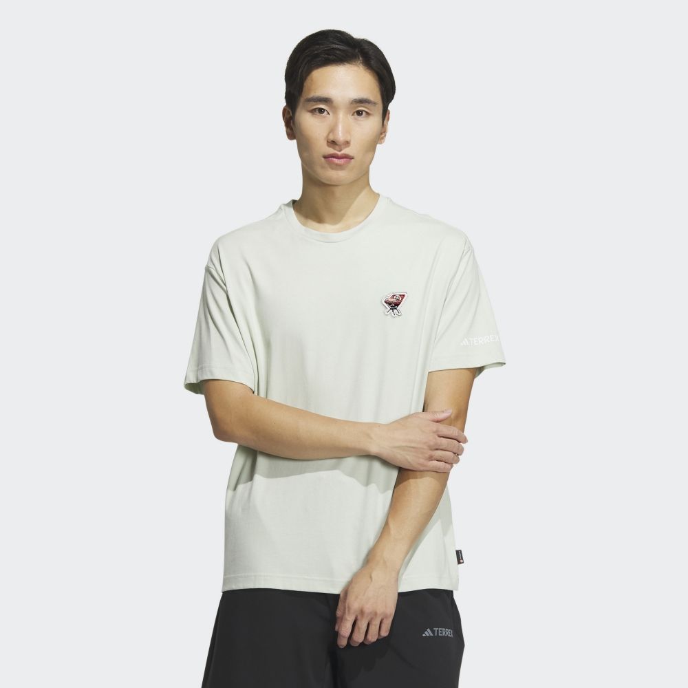  【ADIDAS】TRX GFX SS TEE 短袖上衣 男 綠色-IS0303