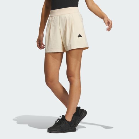 【ADIDAS】TECH WV SHORTS 短褲 女 白色-IM8829