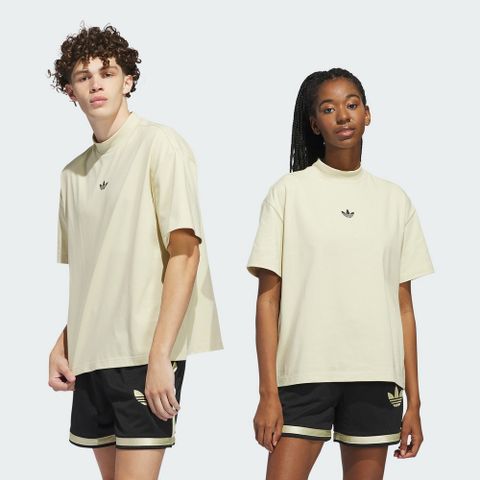 ADIDAS 愛迪達 MOCK T-SHIRT 短袖上衣 中 黃色-IN4214