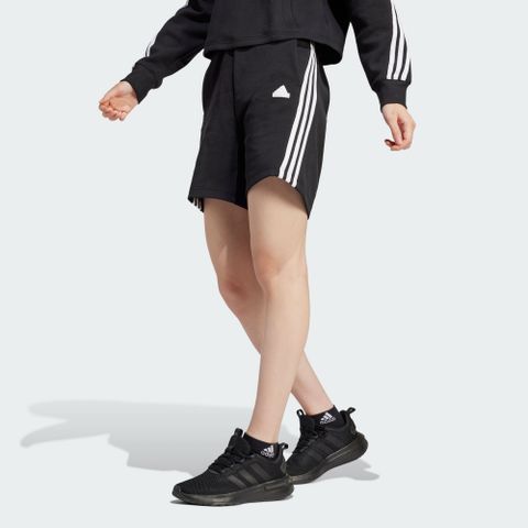 【ADIDAS】W FI 3S SHORT 短褲 女 黑色-IP1543