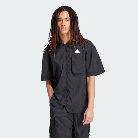 【ADIDAS】M CE Q2 SHIRT 短袖上衣 男 黑色-IR5188