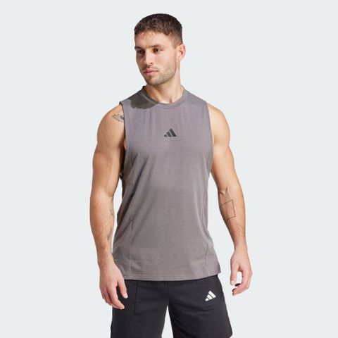 【ADIDAS】D4T TANK 背心上衣 男 黃色-IS3826