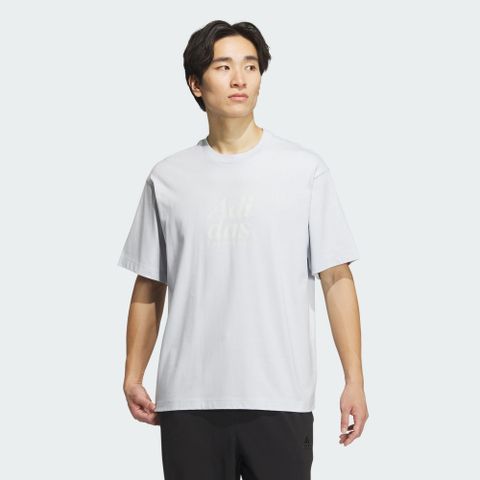 【ADIDAS】ST FL GFX TEE 短袖上衣 男 灰色-IT3926