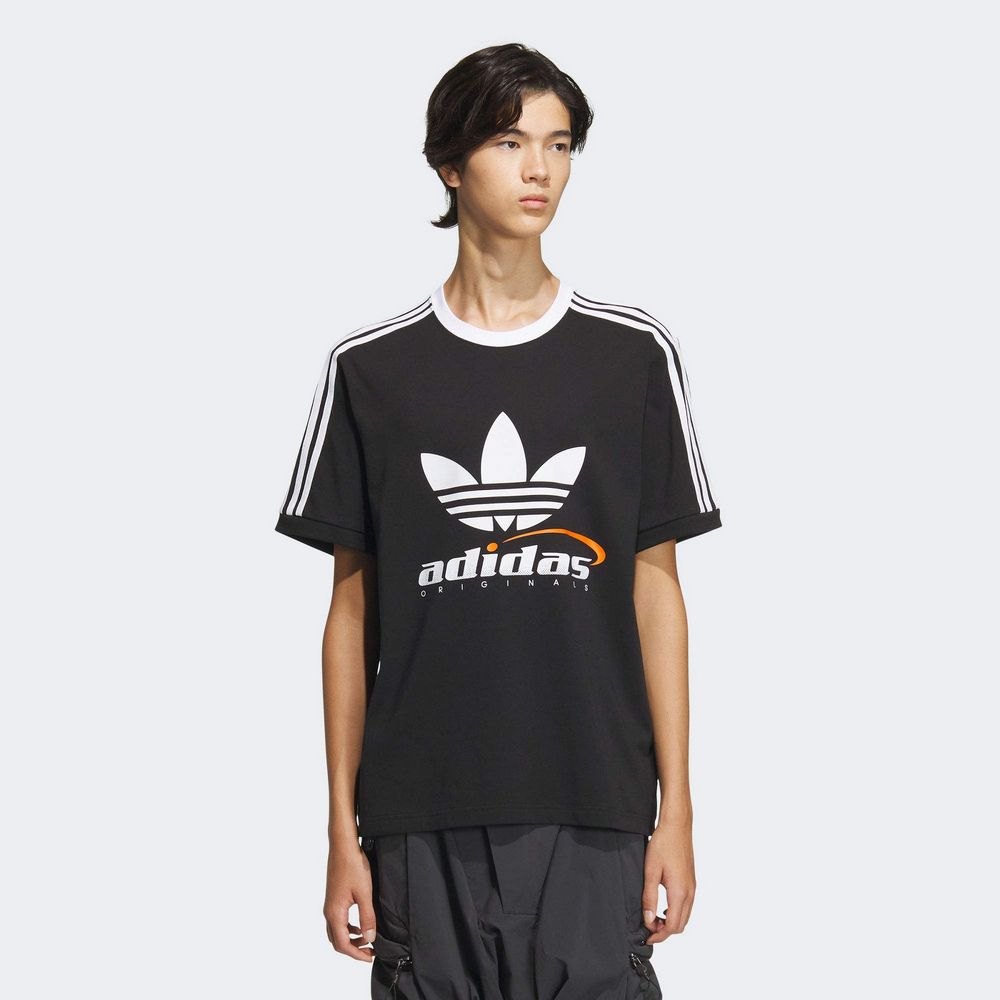 ADIDAS 愛迪達 TFL LOGO TEE M 短袖上衣 男 黑色-IW6309