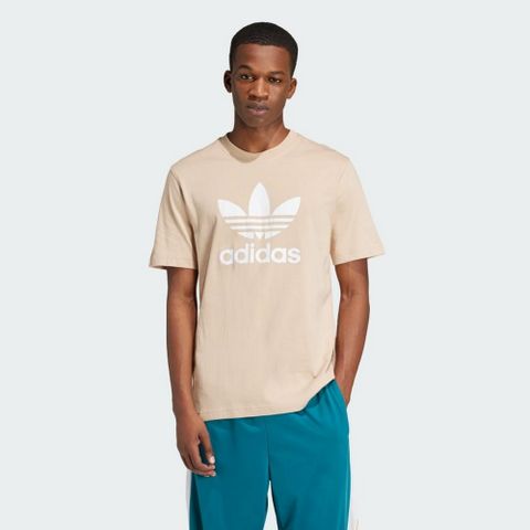 ADIDAS 愛迪達 TREFOIL T-SHIRT 短袖上衣 男 黃色-IZ2351