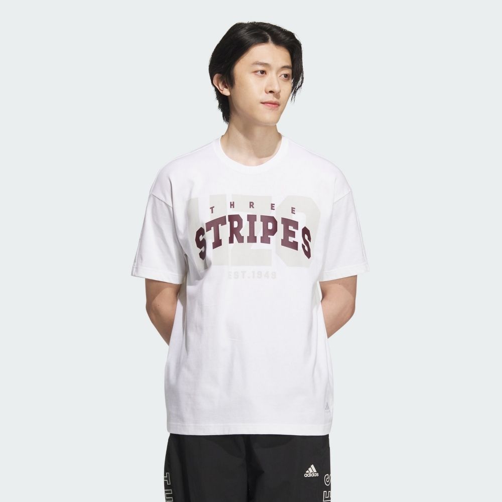  【ADIDAS】CLG S/S TEE 短袖上衣 男 白色-JG8542