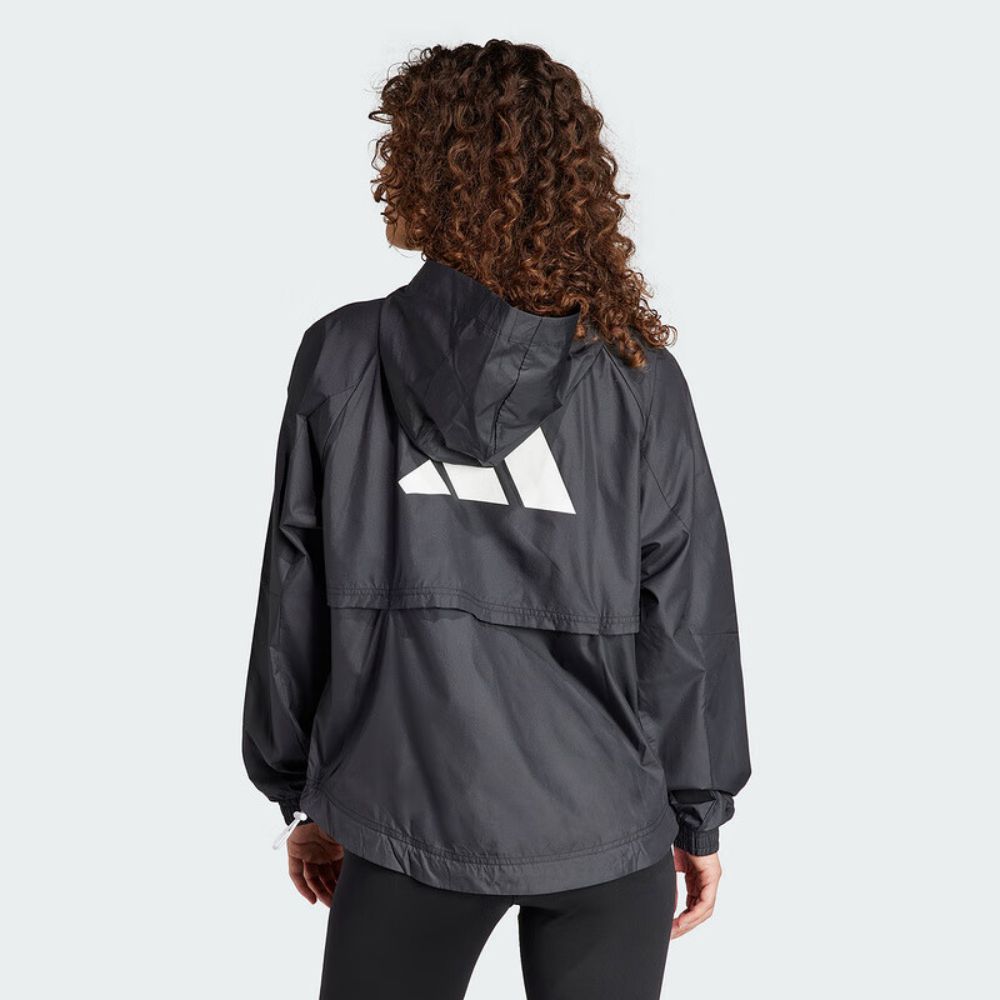 ADIDAS 愛迪達 【ADIDAS】HYGLM WINDB 風衣外套 女 黑色-IS8036