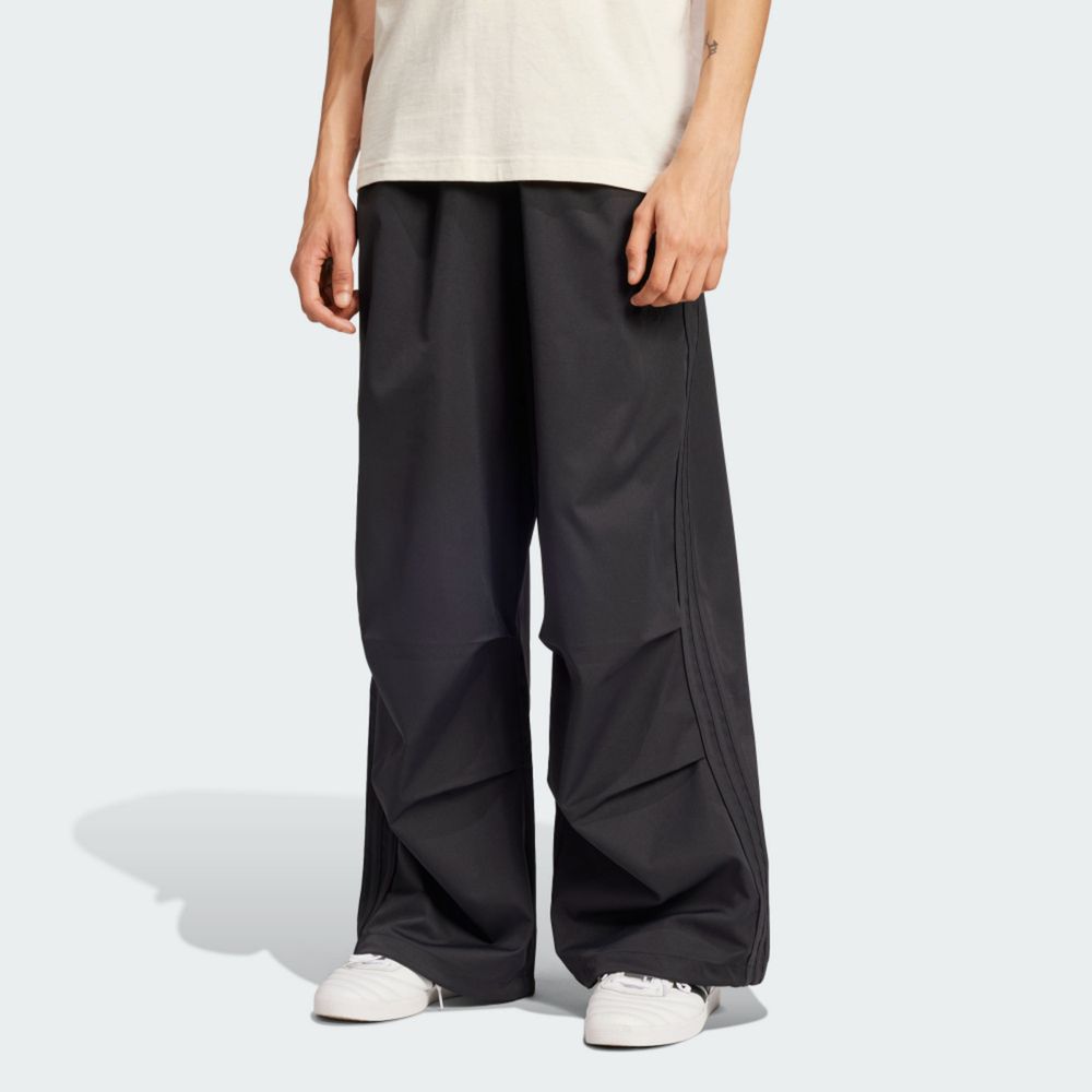 ADIDAS 愛迪達 【ADIDAS】PARACHUTE PANT 長褲 男 黑色-IY2075