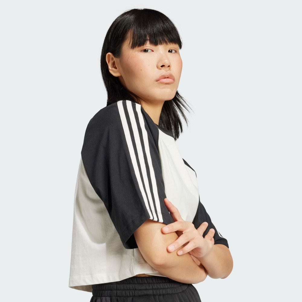 ADIDAS 愛迪達 【ADIDAS】SST TEE 短袖上衣 女 黑白色-IZ2828