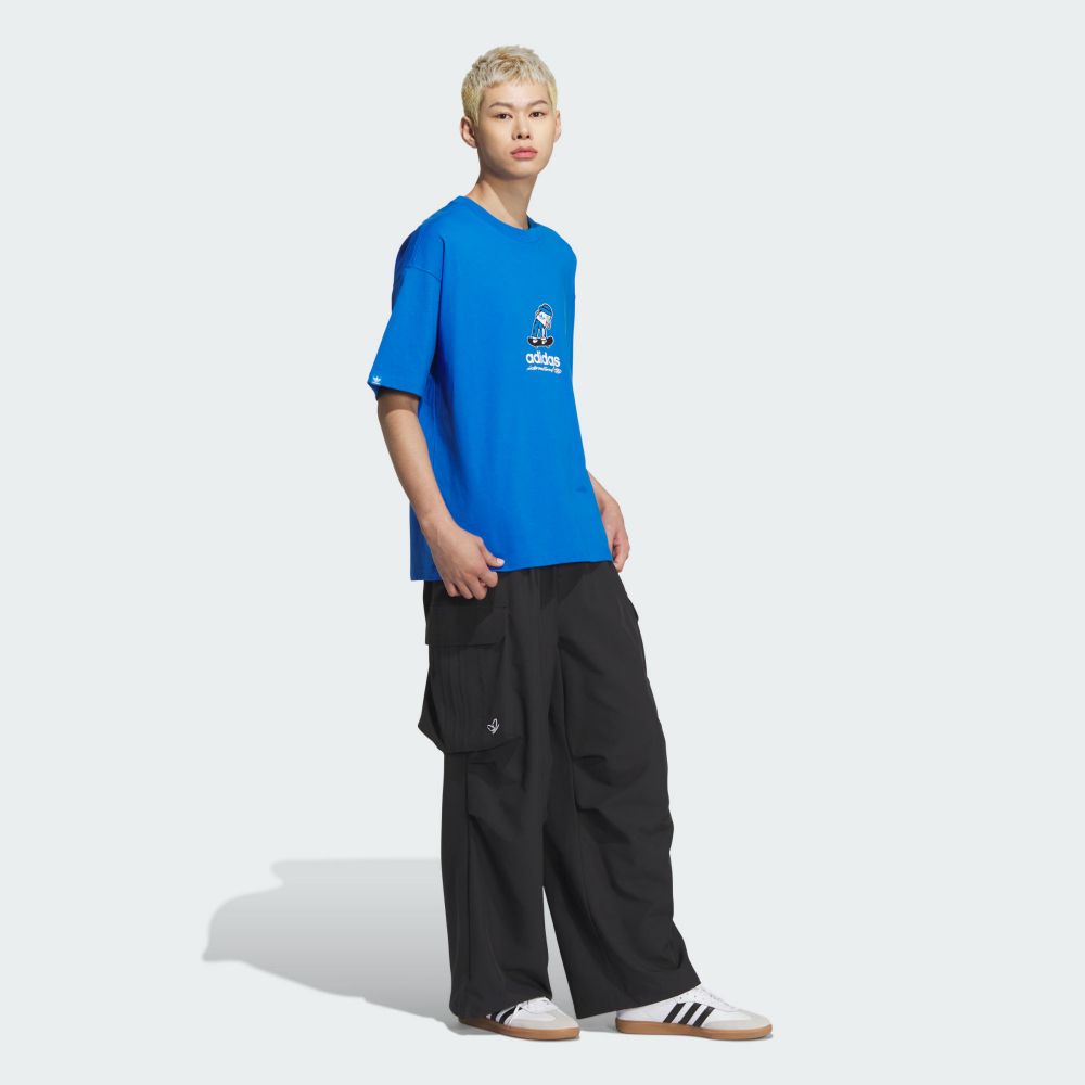 ADIDAS 愛迪達 【ADIDAS】CS TEE SS M 短袖上衣 男 藍色-JC6828