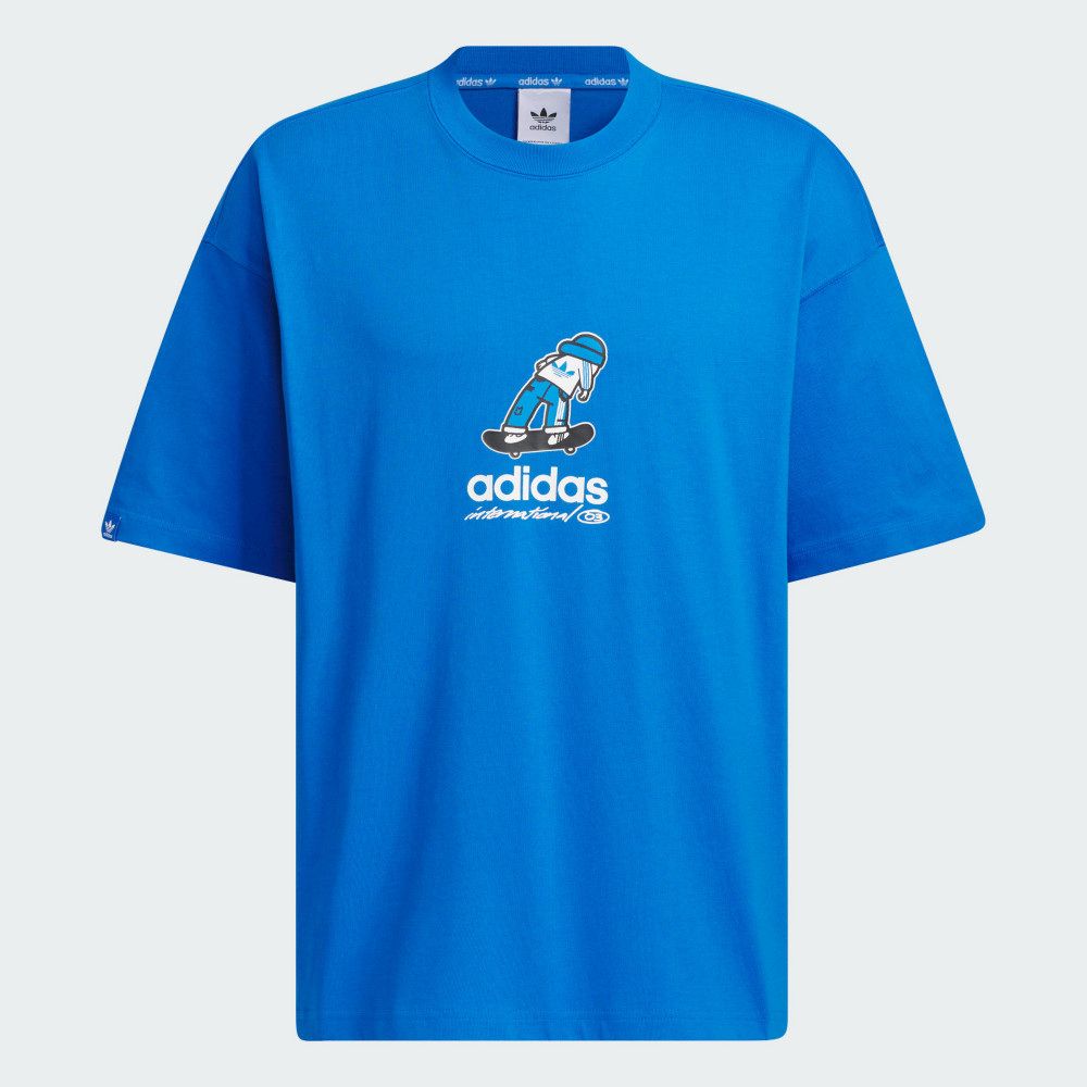 ADIDAS 愛迪達 【ADIDAS】CS TEE SS M 短袖上衣 男 藍色-JC6828