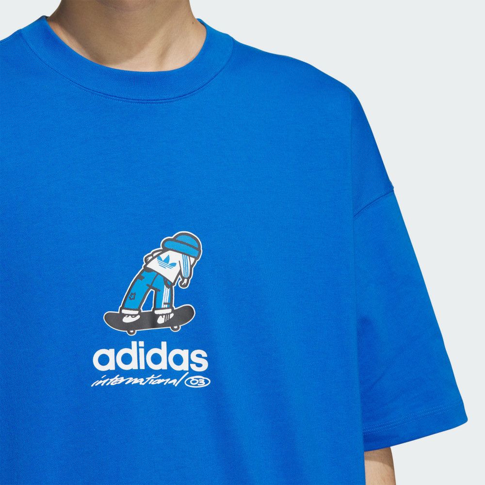 ADIDAS 愛迪達 【ADIDAS】CS TEE SS M 短袖上衣 男 藍色-JC6828