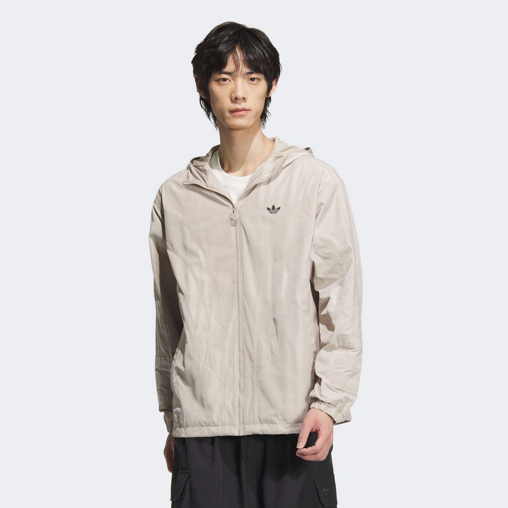 ADIDAS 愛迪達 【ADIDAS】ATLT WB M 風衣外套 男 米色-JD6393