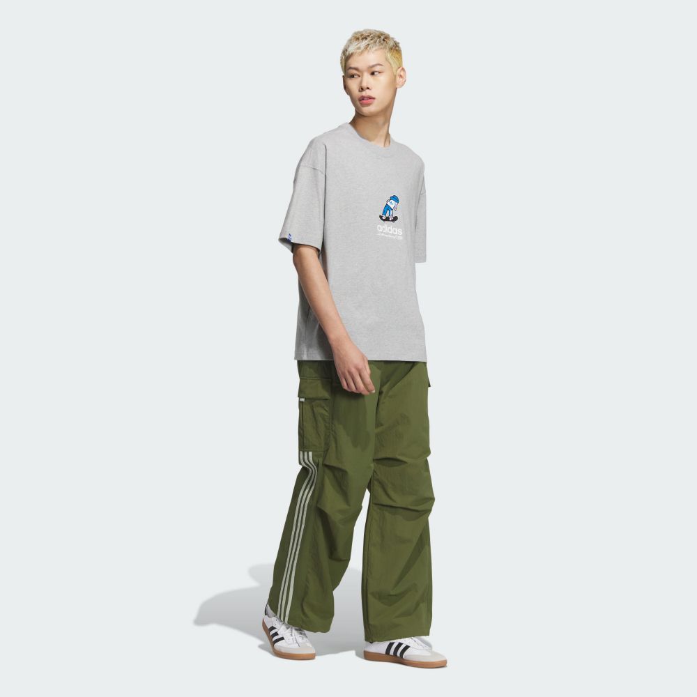 ADIDAS 愛迪達 【ADIDAS】CS TEE SS M 短袖上衣 男 灰色-JI6312