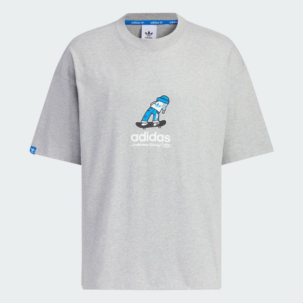 ADIDAS 愛迪達 【ADIDAS】CS TEE SS M 短袖上衣 男 灰色-JI6312