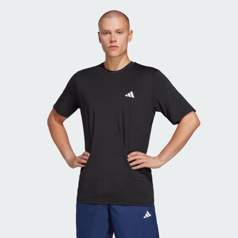 ADIDAS 愛迪達 【ADIDAS】TR-ES STRETCH T 短袖上衣 男 黑色-IC7413