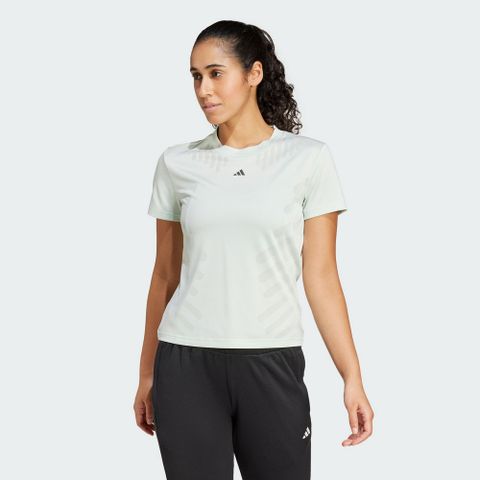 ADIDAS 愛迪達 【ADIDAS】HR HIIT AIRCH T 短袖上衣 女 綠色-IX0632