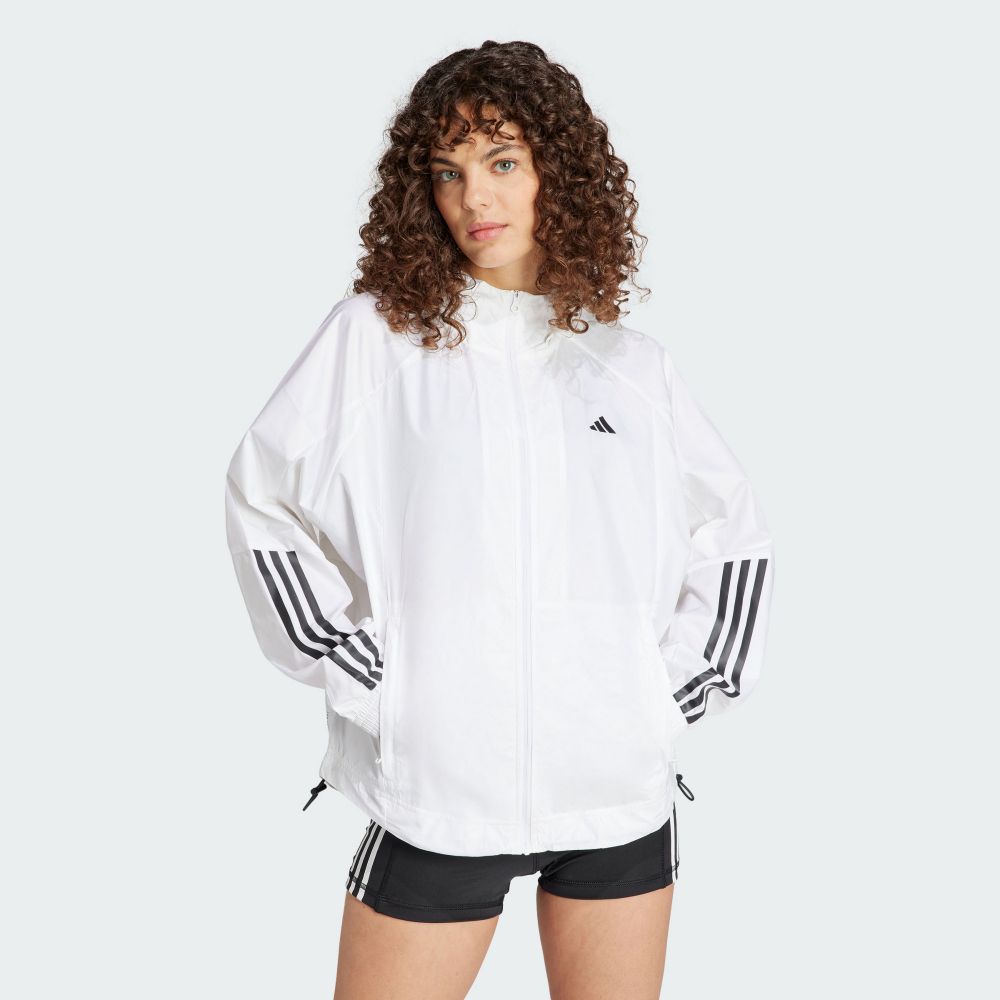 ADIDAS 愛迪達 【ADIDAS】HYGLM WINDB 風衣外套 女 白色-IS8042