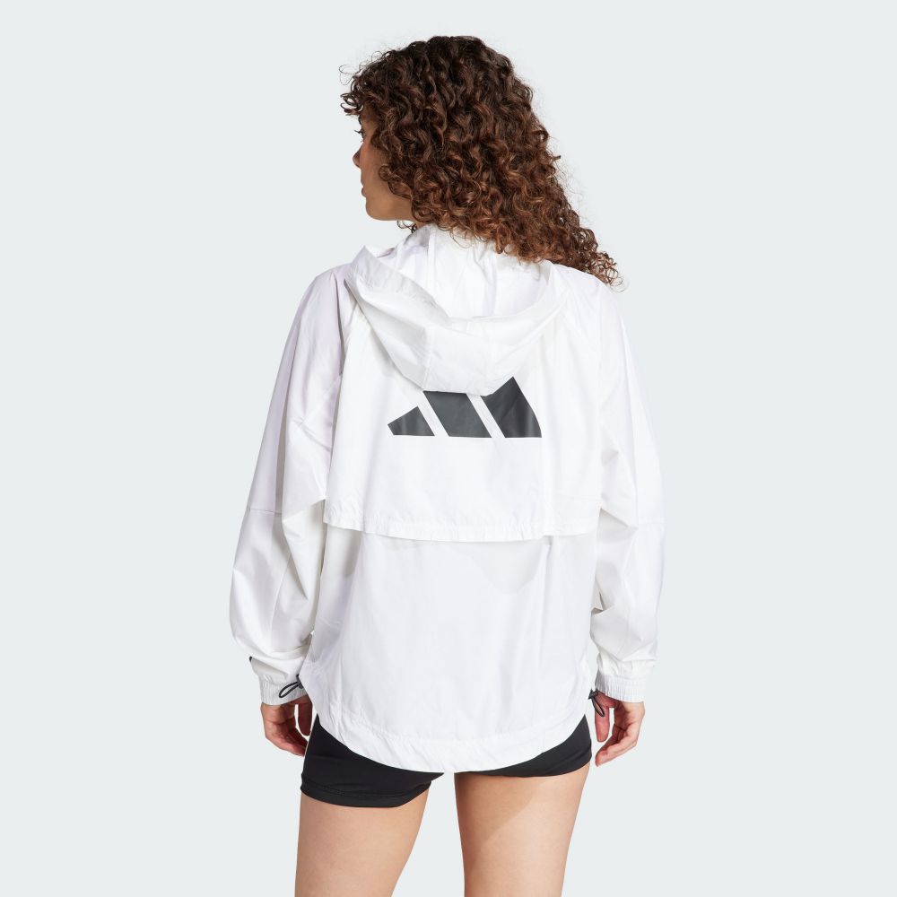 ADIDAS 愛迪達 【ADIDAS】HYGLM WINDB 風衣外套 女 白色-IS8042