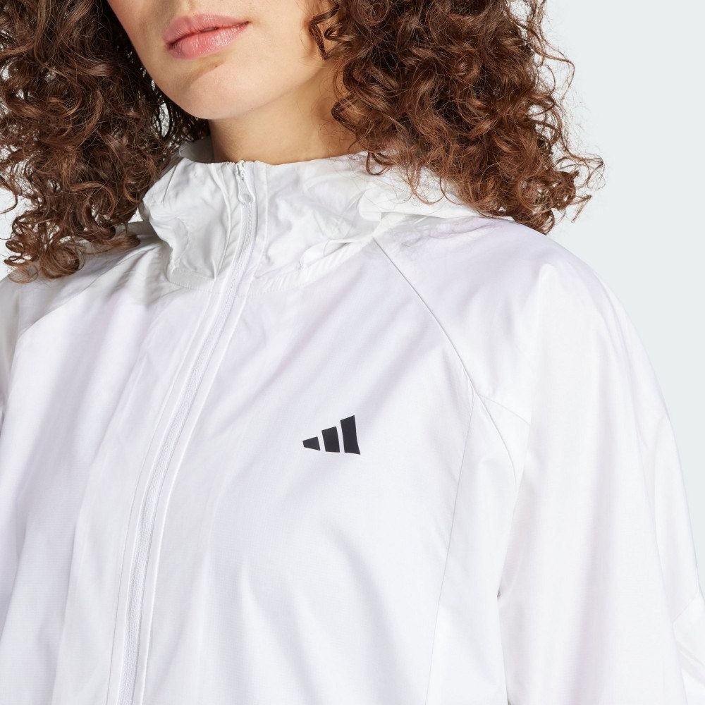 ADIDAS 愛迪達 【ADIDAS】HYGLM WINDB 風衣外套 女 白色-IS8042