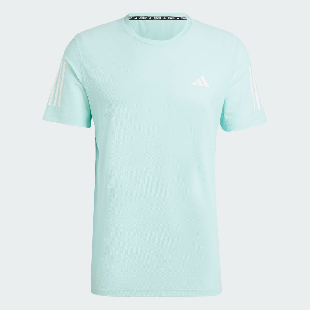 ADIDAS 愛迪達 【ADIDAS】OTR B TEE 短袖上衣 男 藍綠色-IV5410