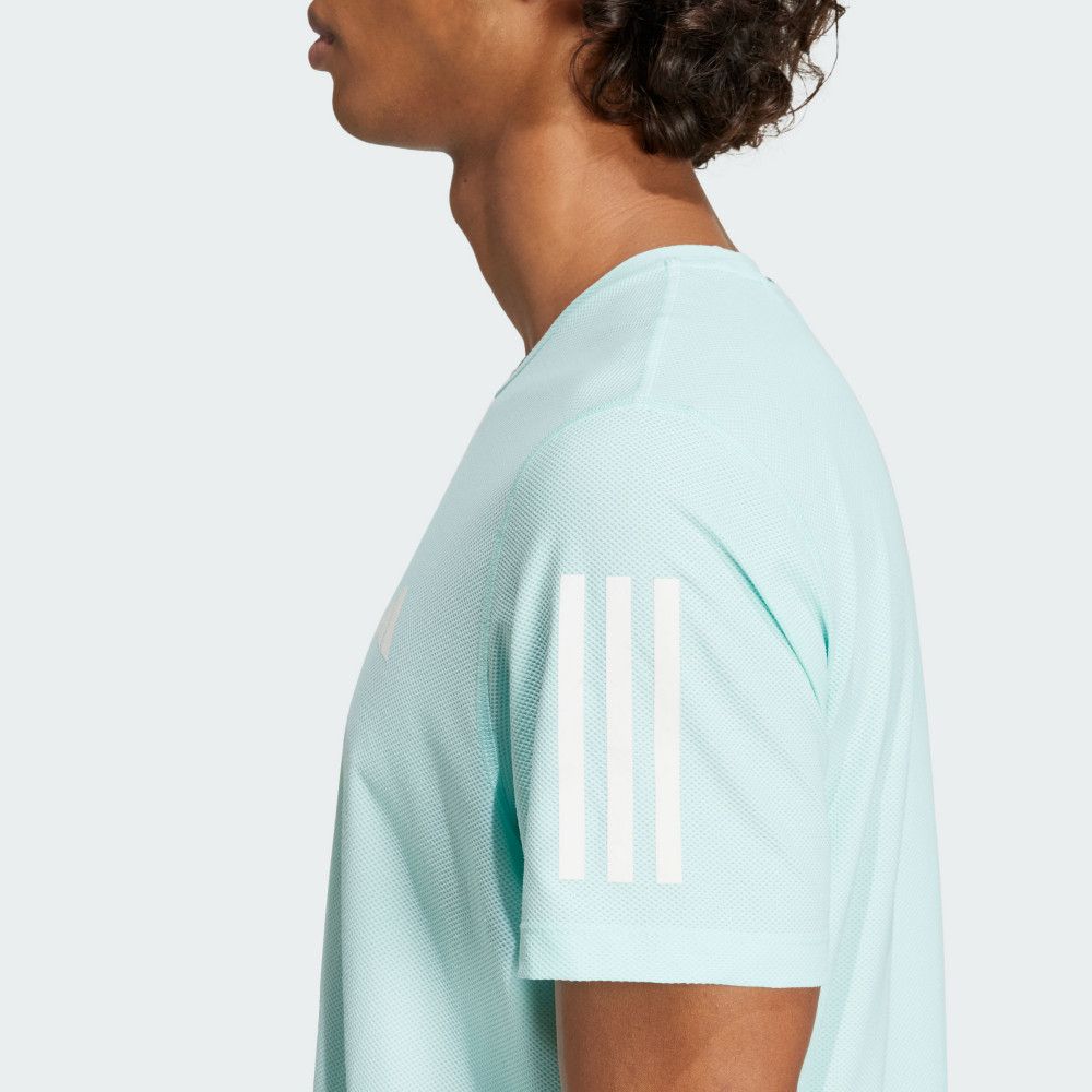 ADIDAS 愛迪達 【ADIDAS】OTR B TEE 短袖上衣 男 藍綠色-IV5410