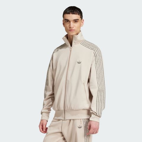 ADIDAS 愛迪達 【ADIDAS】OUTLINE FB TT 休閒外套 男 米色-IW5826