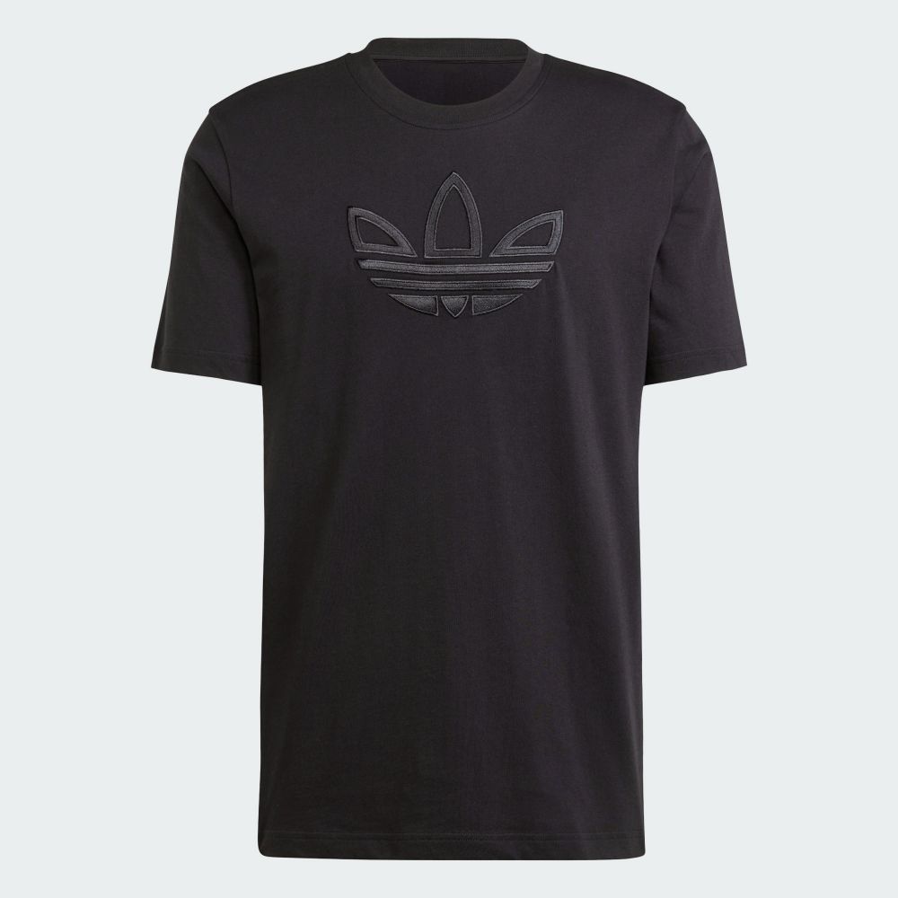 ADIDAS 愛迪達 【ADIDAS】OUTLINE TEE 短袖上衣 男 黑色-IY4882