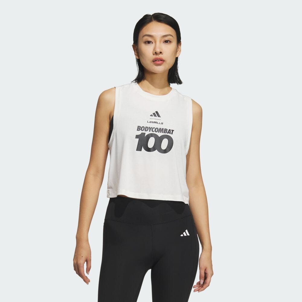 ADIDAS 愛迪達 【ADIDAS】LM W TANK 背心上衣 女 白色-JY3022