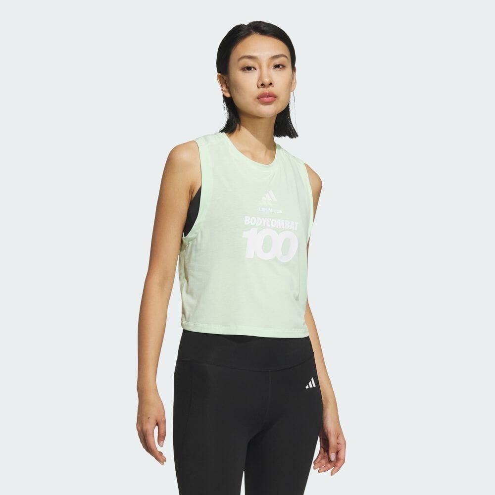 adidas 愛迪達 【ADIDAS】LM W TANK 背心上衣 女 綠色-JY3023