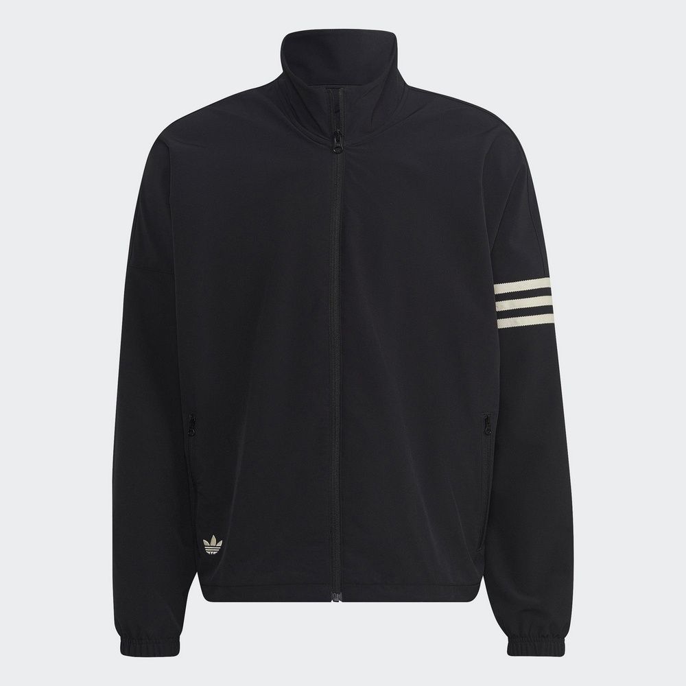 ADIDAS 愛迪達 【ADIDAS】NEW C TRACKTOP 休閒外套 男 黑色-HM1868