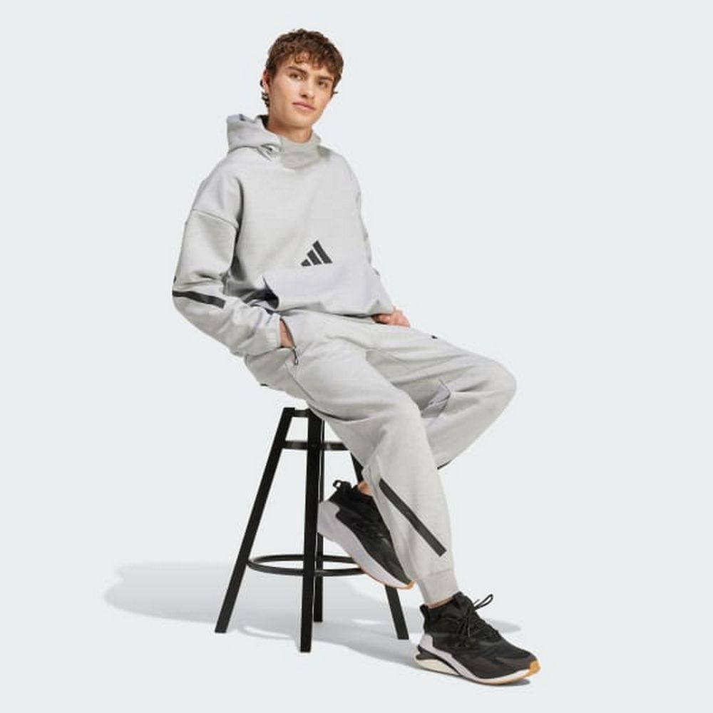 ADIDAS 愛迪達 【ADIDAS】M Z.N.E. PT 長褲 男 灰色-JF2446