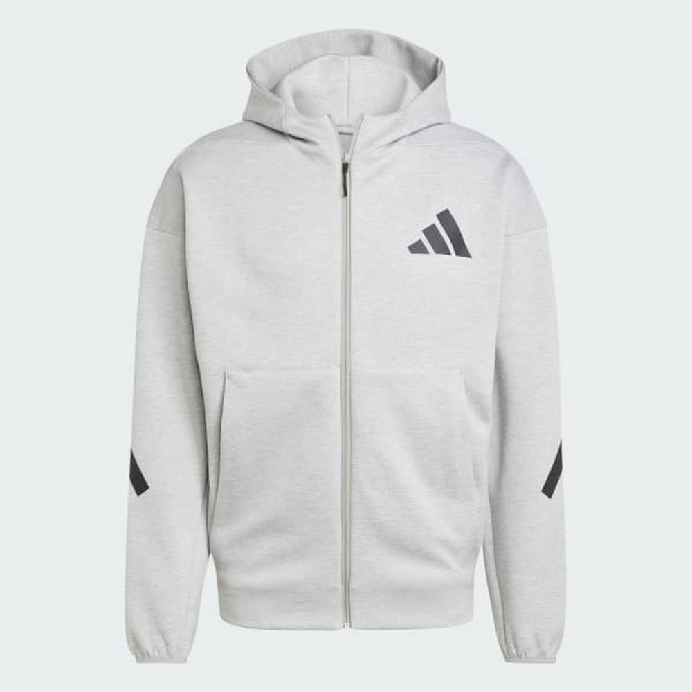 ADIDAS 愛迪達 【ADIDAS】M Z.N.E. FZ 連帽外套 男 灰色-JF2450