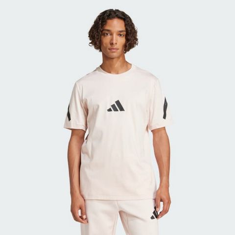 ADIDAS 愛迪達 【ADIDAS】M Z.N.E. TEE 短袖上衣 男 淡粉色-JF2459