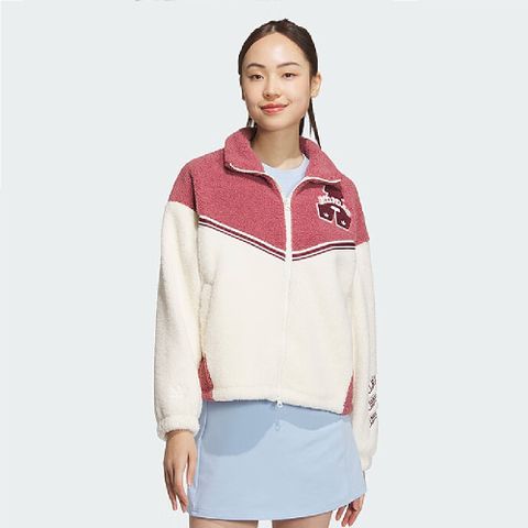 ADIDAS 愛迪達 VRCT PF JKT W 休閒外套 女 白粉色-JD6370