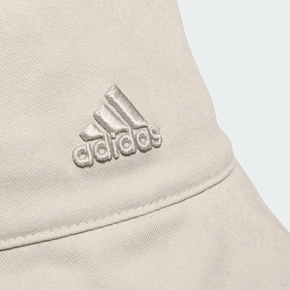 ADIDAS 愛迪達 【ADIDAS】MH BUCKET HAT 休閒帽 男女 米色-JF1205