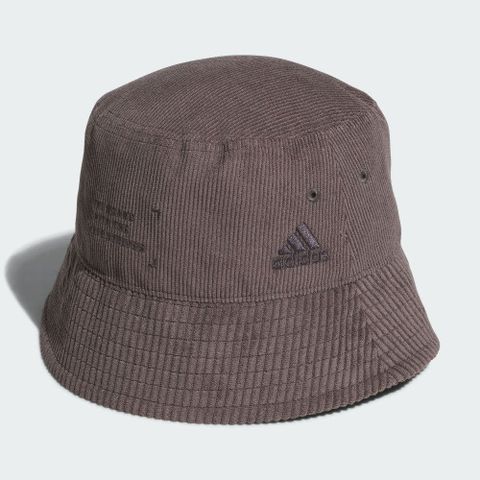 ADIDAS 愛迪達 MH BUCKET SE 男女款 灰色 漁夫帽 燈芯絨-IT2056