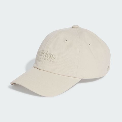 ADIDAS 愛迪達 SPW DAD CAP 休閒帽 男女款 米色 棒球帽-IX3568