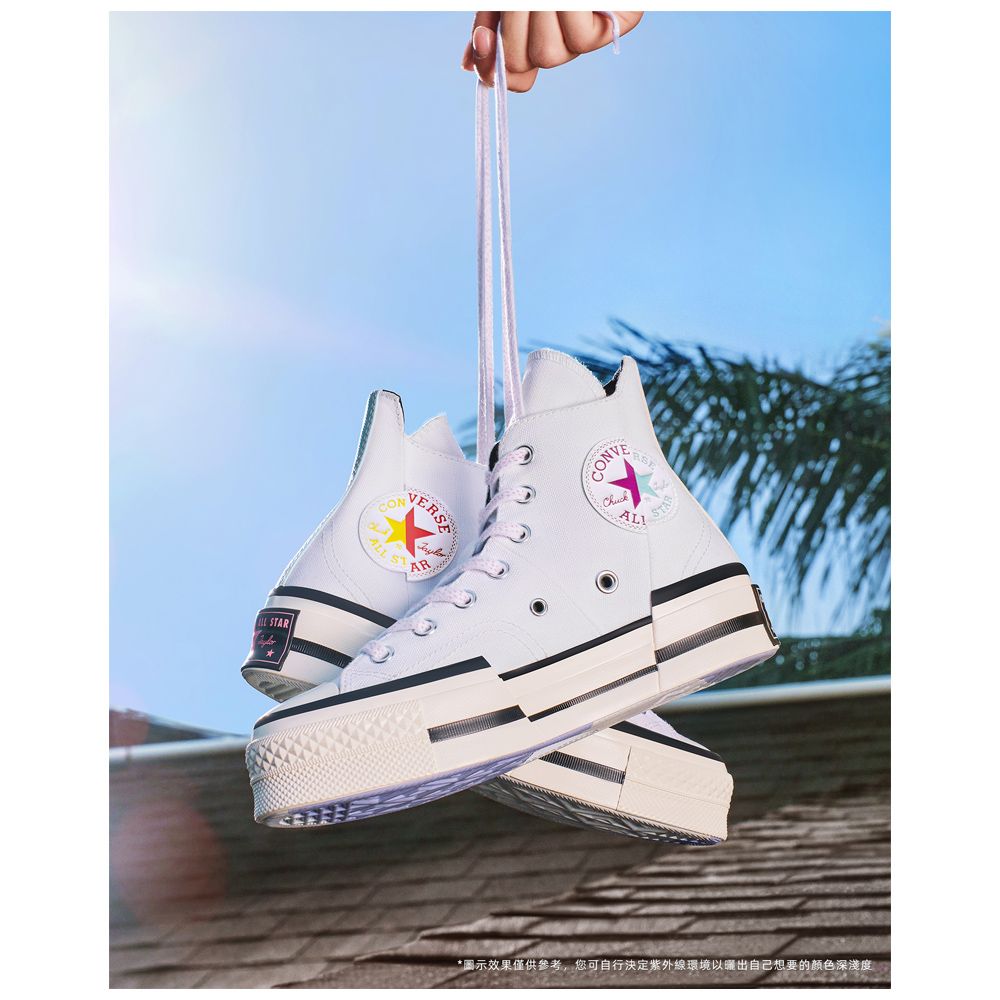 CONVERSE】CHUCK 70 PLUS HI 高筒休閒鞋厚底鞋男鞋女鞋UV變色鞋白彩