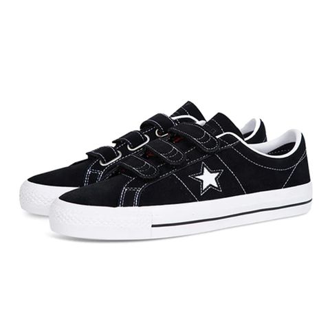 【CONVERSE】ONE STAR PRO 3V OX 低筒 休閒鞋 女鞋 黑色-162518C