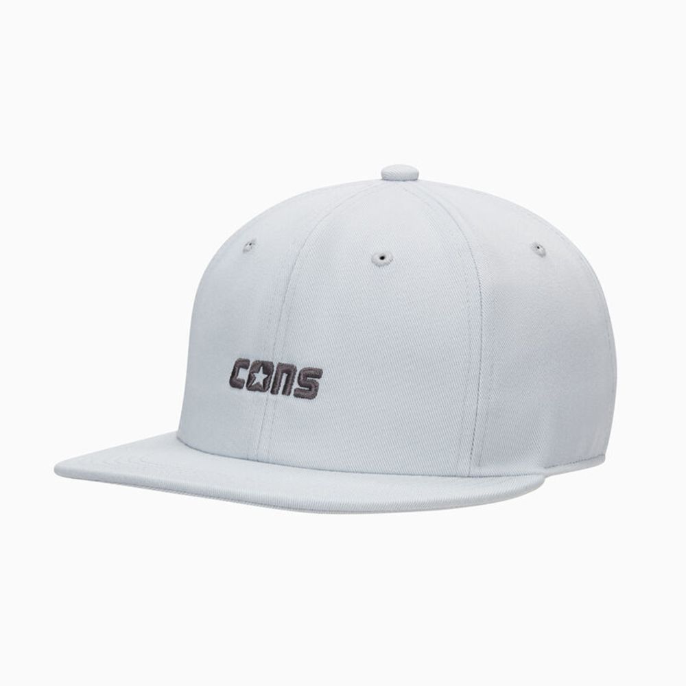  【CONVERSE】CONS 6 PANEL CAP 休閒帽 男帽 女帽 灰色_10025899-A05