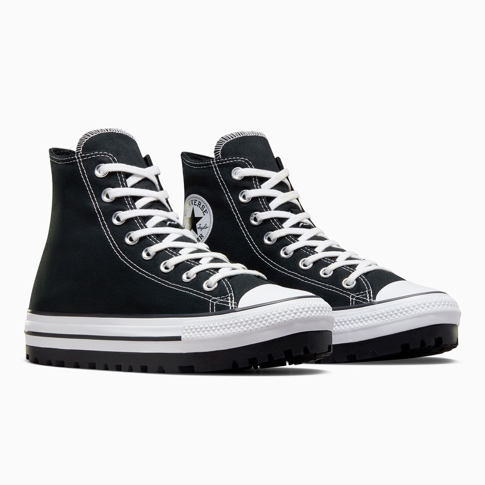 CONVERSE】CTAS CITY TREK HI 高筒休閒鞋男鞋女鞋黑色-A06776C