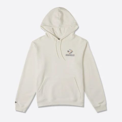 【CONVERSE】OUTDOORS GRAPHIC HOODIE 連帽上衣 女 白色-10026532-A01