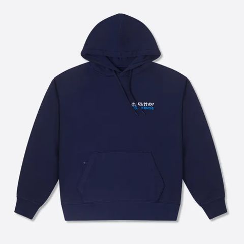 【CONVERSE】SKATE HOODIE 連帽上衣 男女 藍色-10026551-A03