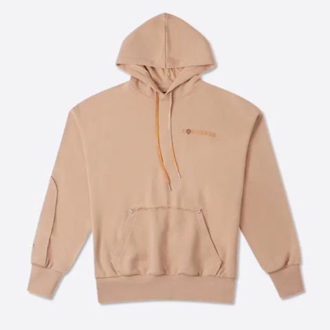 【CONVERSE】SKATE HOODIE EPIC DUNE 連帽上衣 女 淺卡其-10026555-A01