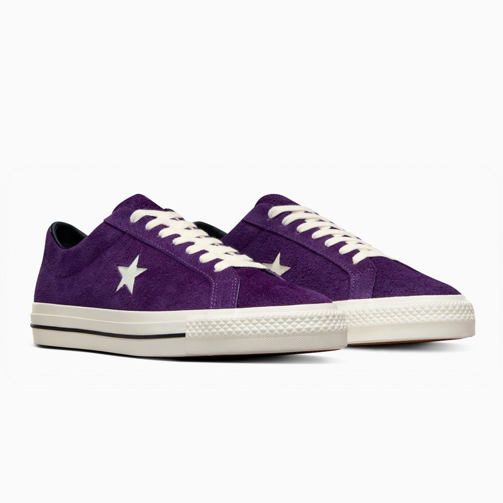  【CONVERSE】ONE STAR PRO OX 低筒 休閒鞋 滑板鞋 男鞋 女鞋 夜紫色-A08141C