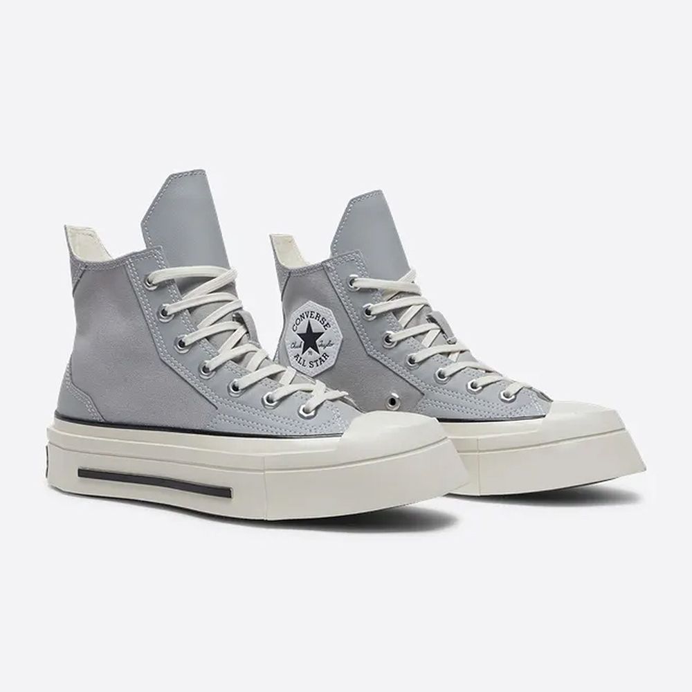  【CONVERSE】CHUCK 70 DE LUXE SQUARED HI 高筒 休閒鞋 厚底鞋 男鞋 女鞋 灰色-A08280C