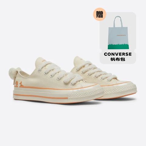 【CONVERSE】CHUCK 70 1970 OX 低筒 休閒鞋 男鞋 女鞋 狗狗設計 白色-A11614C